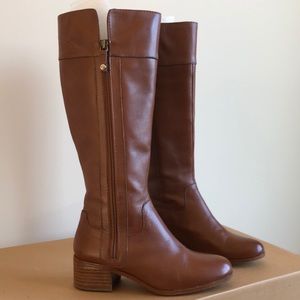 Ellen Tracy Brown Leather Boots